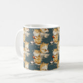 Tasse à café avec un chat tigré orange mignon (Devant gauche)