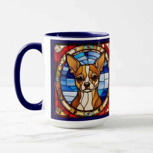 Tasse à café avec un Chihuahua mignon (Gauche)