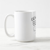 Tasse à café avec un dessin drôle de pet de chat c (Gauche)