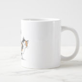 Tasse à café avec un dessin drôle de pet de chat c (Droite)