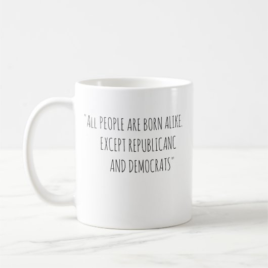 Tasse à café avec une citation drôle (Gauche)