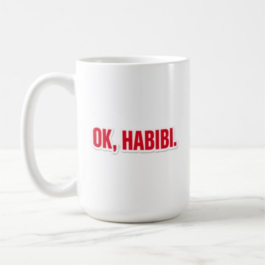 Tasse à café avec une déclaration d'amour drôle en (Gauche)