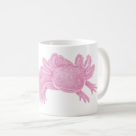 Tasse à café Axolotl - ROSE (Devant droit)