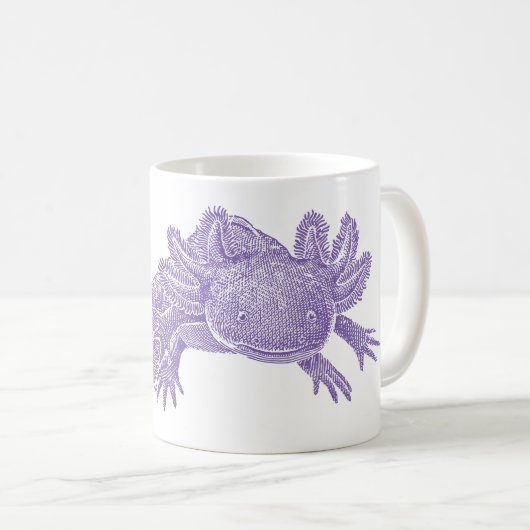 Tasse à café Axolotl - VIOLET (Devant droit)