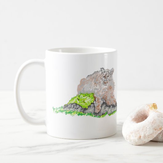 Tasse à café : ayant soif (Avec donut)