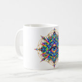 Tasse à café Azure Chevron Eye (Devant gauche)