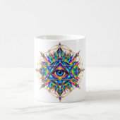 Tasse à café Azure Chevron Eye (Centre)