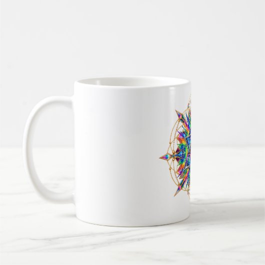 Tasse à café Azure Chevron Eye (Gauche)
