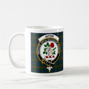 Tasse à café Badge du Clan Aiton - Taille 11oz