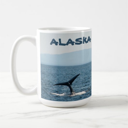 Tasse à café Baleine à bosse Queue Paysage Alaska (Gauche)
