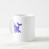 Tasse à café Baleine Majestueuse – Ocean Spirit Ar (Devant gauche)