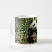 Tasse à café Bébé Panda mangeant du bambou (Devant gauche)