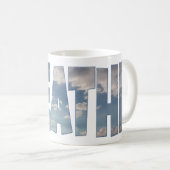 Tasse à café blanc classique "n'oubliez pas de PAS (Devant droit)