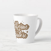 Tasse à café blanche et brune (Angle droit)