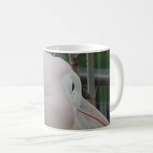 Tasse à café blanche Héron (Devant droit)
