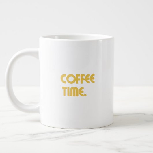 Tasse à café blanche minimale | Design simple et é (Gauche)