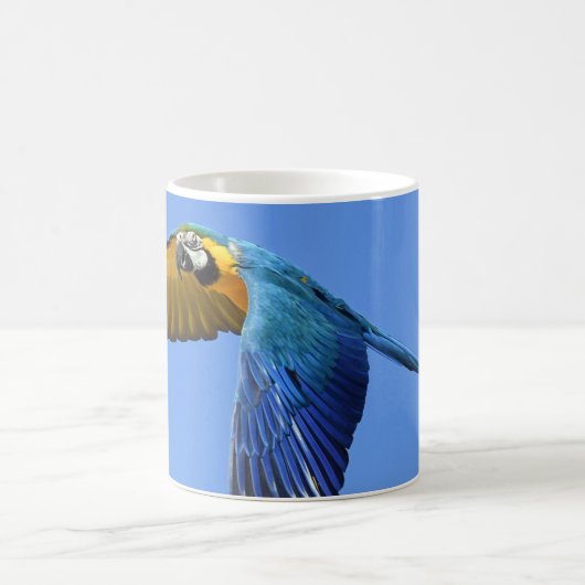 Tasse à café blanche perroquet (Centre)