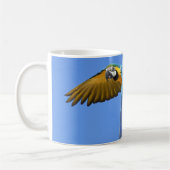 Tasse à café blanche perroquet (Gauche)