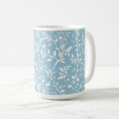 Tasse à café Bleu Botanique (Devant droit)