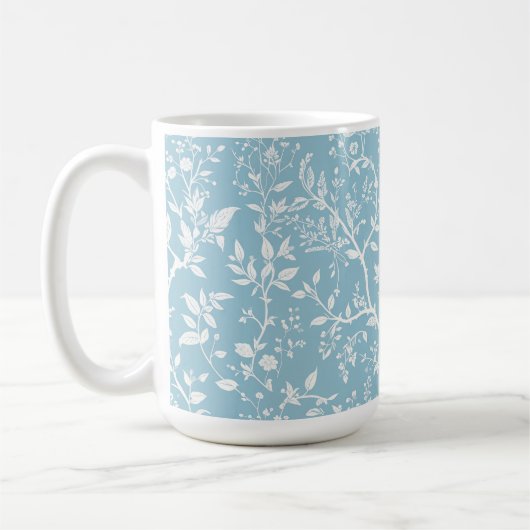 Tasse à café Bleu Botanique (Gauche)