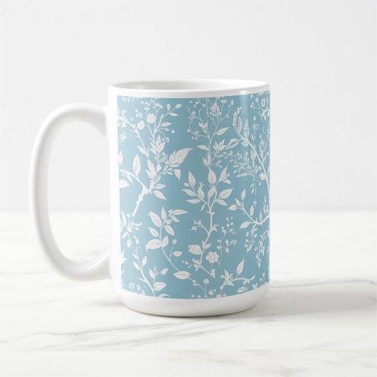 Tasse à café Bleu Botanique (Gauche)