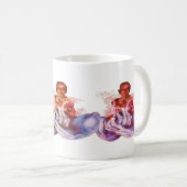 Tasse à café bleu esprit calme (Devant droit)