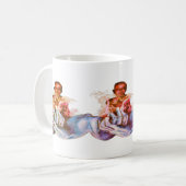 Tasse à café bleu esprit calme (Devant gauche)