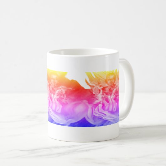 Tasse à café bleu esprit calme (Devant droit)