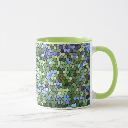 Tasse à café "Bleu, Vert et Violet" (Droite)