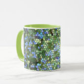 Tasse à café "Bleu, Vert et Violet" (Devant gauche)
