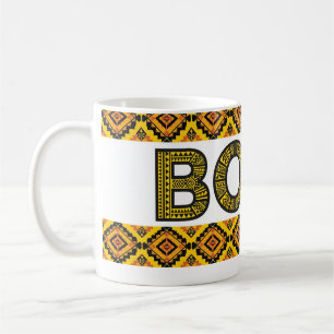 Tasse à café Bohème Tribale - Jaune Moutarde Maroc