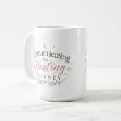 Tasse à café boho « Romantiser mon parcours de gué (Devant gauche)