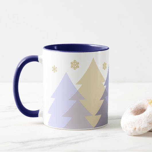 Tasse à café Bois de Noël (Avec donut)