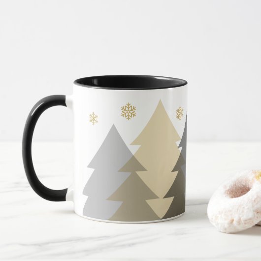 Tasse à café Bois de Noël (Avec donut)