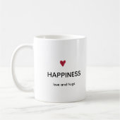Tasse à café Bonheur Minimaliste (Gauche)