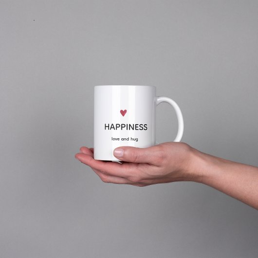 Tasse à café Bonheur Minimaliste