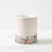Tasse à café botanique aquarelle Paeonia pour mama (Centre)