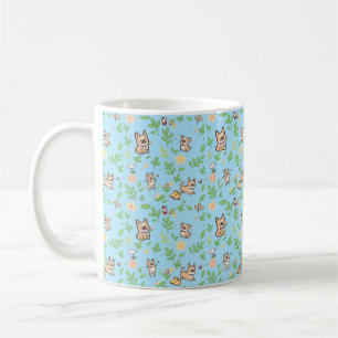 Tasse à café Bouledogue Français Floral de Printem