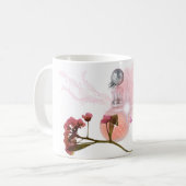 Tasse à café Bouteille de Parfum Rose & Fleurs Est (Devant gauche)