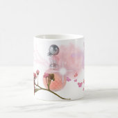 Tasse à café Bouteille de Parfum Rose & Fleurs Est (Centre)