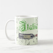 Tasse à café bouteille de vin italien (Gauche)