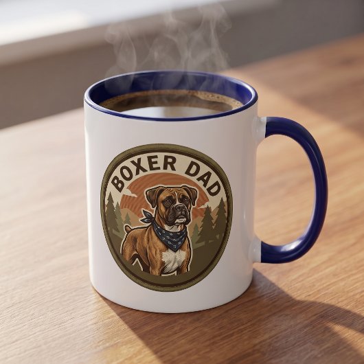 Tasse à café Boxer Papa | Cadeau pour papa de chie