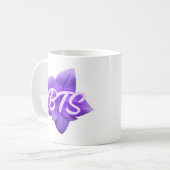 Tasse à café BTS Fleur Violette (Devant gauche)