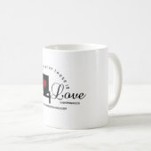 Tasse à café buggy Amish avec verset de la Bible (Devant droit)