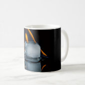 Tasse à café Burning Ice Cube – Art de Feu & Glace (Devant droit)