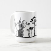 Tasse à café Cactus Minimaliste (Devant gauche)