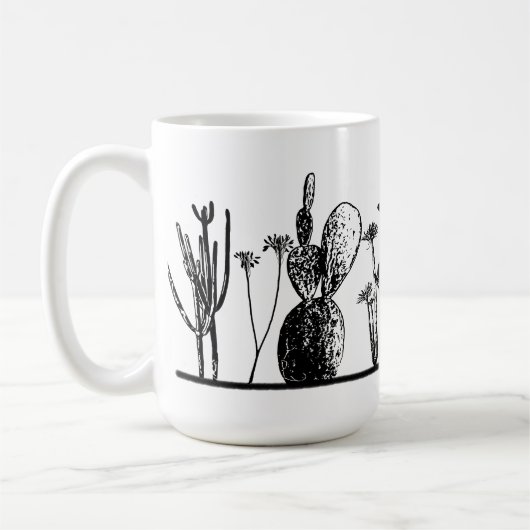 Tasse à café cactus minimaliste (Gauche)