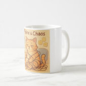 Tasse à café Caffeine et Choas (Devant droit)