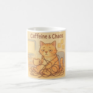 Tasse à café Caffeine et Choas
