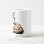 Tasse à café Caffeine First pour amateurs de chats (Centre)